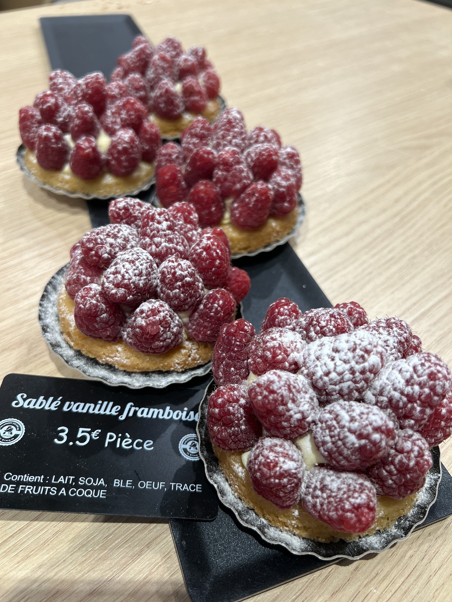 Sablé vanille framboise