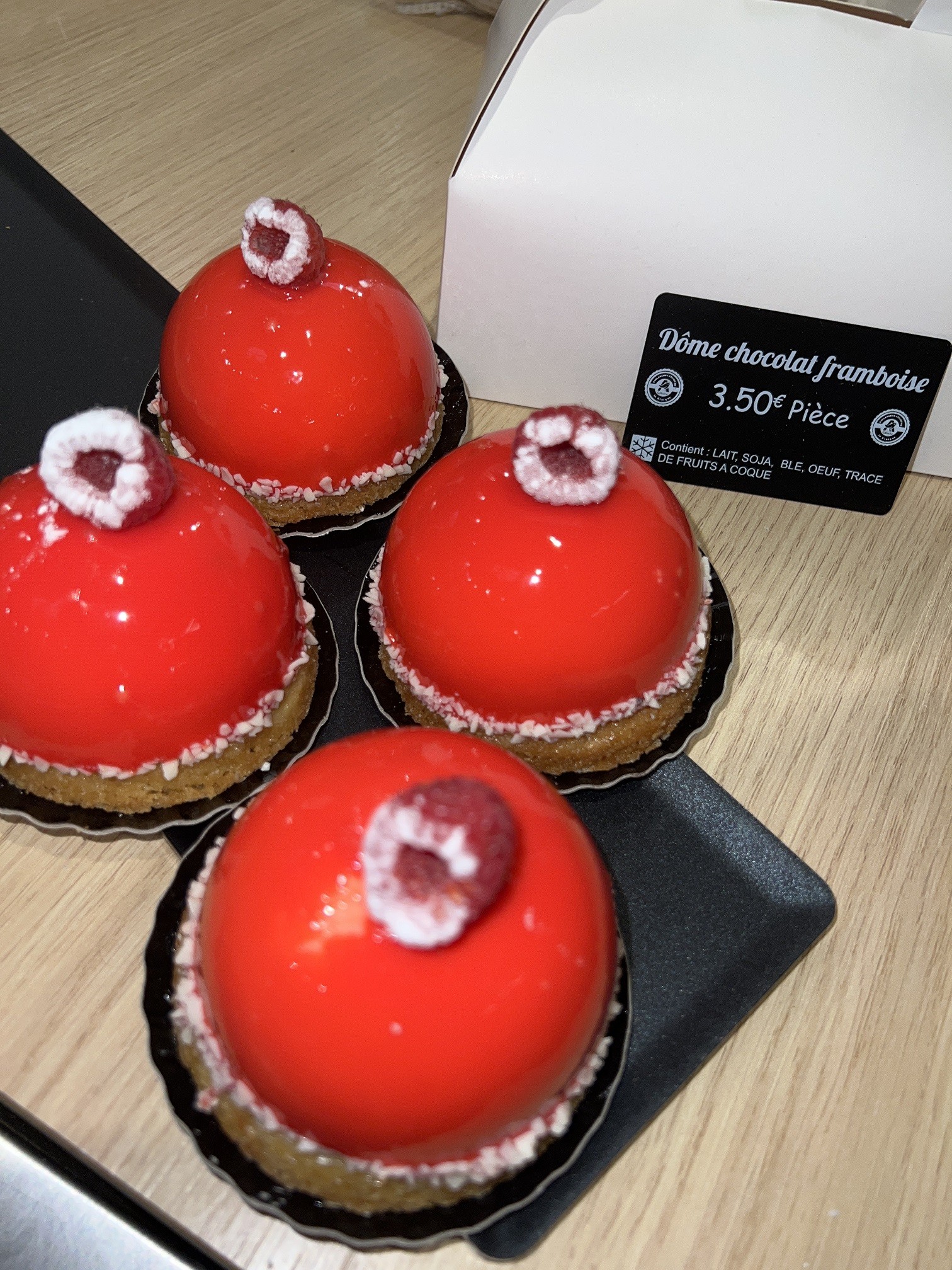 Dôme framboise